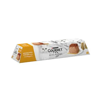 Purina gourmet Revelations Mousses Chicken in Gravy Adult Cat wet food 4 x 57 g