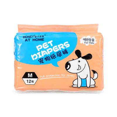 Honey At Home Disposable Pet Diapers for Cat & Dog Medium