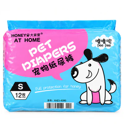 Honey At Home Disposable Pet Diapers for Cat & Dog Small