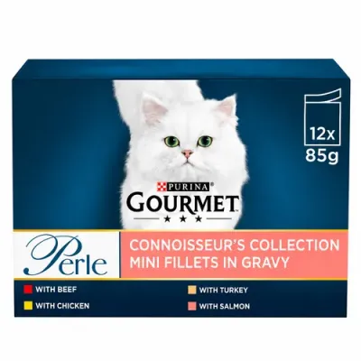 Purina Gourmet Collection Fillet in Gravy Adult Cat Wet Food 85g for Each Pack of 12