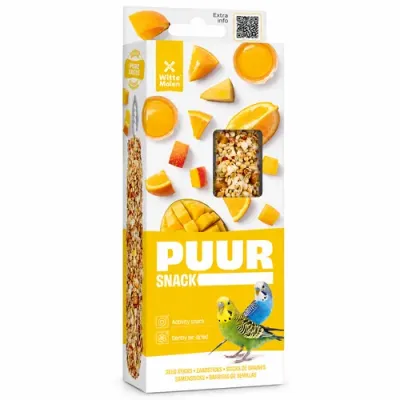 Puur Seed Sticks with Orange & Mango for Parrot 60 g