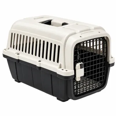 Plastic Carry with Front Grid Door for Cat & Dog 60 × 40 × 40 cm
