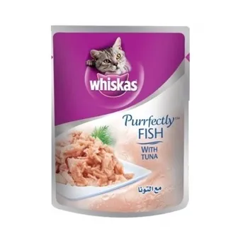 Whiskas Purrfectly Fish & Tuna Adult Cat Wet Food 85 g