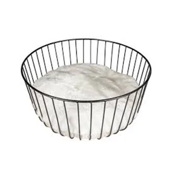 Caviar Round Metal Basket with Table & Cushion For Cat & Dog 33 x 33 x 39 cm - 2