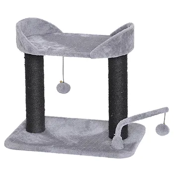 Tokyo Theatre Tree Scratching with Ball grey For Cat 49.5 x 34.5 x 46 cm