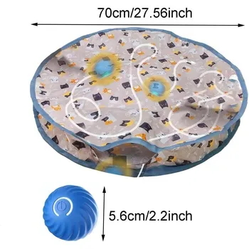 كرة تفاعليه مع غطاء للصيد لعبة للقطط - 2