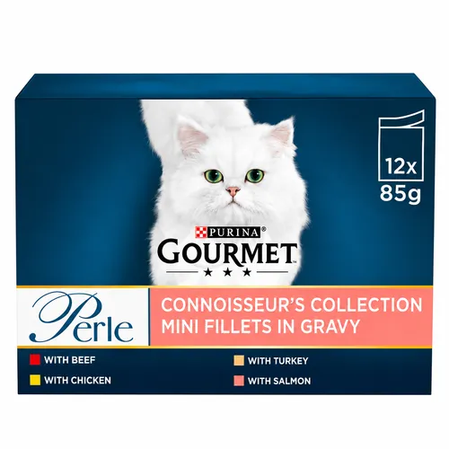 Purina Gourmet Collection Fillet in Gravy Adult Cat Wet Food 85g for Each Pack of 12