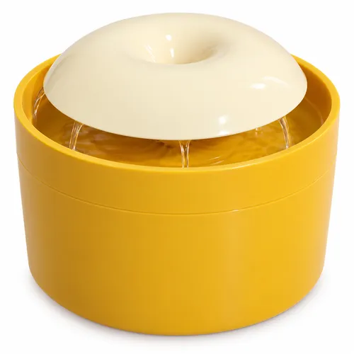 Round Water Fountain with Dome-Shaped Top for Cat & Dog