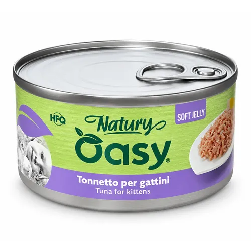 Oasy Natural with Tuna in Jelly Kitten Wet Food 150 g