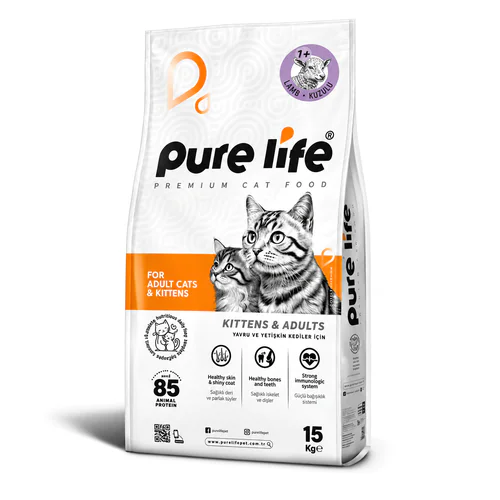 Pure Life with Lamb Dry Food Cat All Life Stage 15 kg