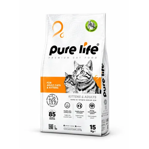 Pure Life with Chicken Dry Food Cat All Life Stage 15 kg
